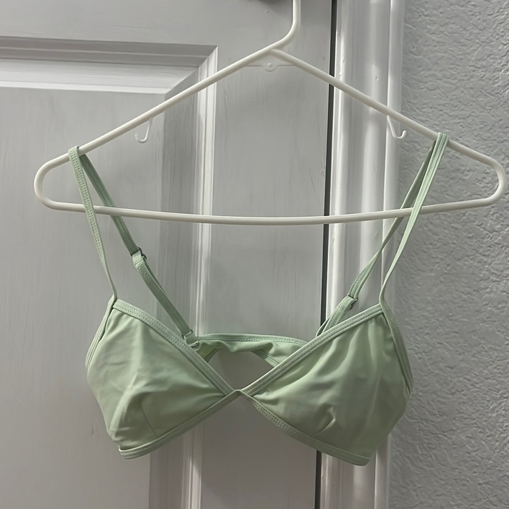 Green bikini top from Shein (SELLING BOTTOMS TOO)